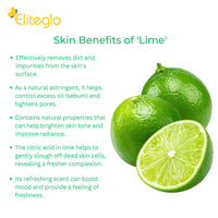 Eliteglo Lime Soap for All Day Freshness Bath Soap (Pack of 4)