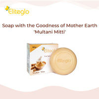 Eliteglo Multani Mitti Bath Soap For Smoother Skin (Pack of 4)