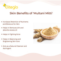 Eliteglo Multani Mitti Bath Soap For Smoother Skin (Pack of 4)