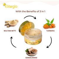 Eliteglo Multani Turmeric Sandal Ready to Use Face Pack 100gm