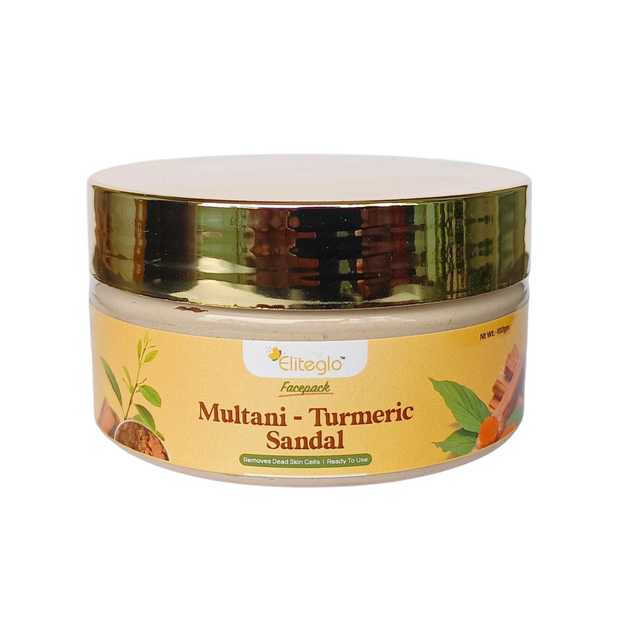 Eliteglo Multani Turmeric Sandal Ready to Use Face Pack 100gm