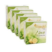 Eliteglo Lime Soap for All Day Freshness Bath Soap (Pack of 5)
