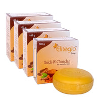 Eliteglo Haldi & Chandan Bath Soap (Pack of 4)